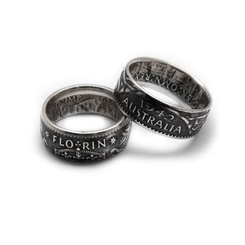 Australian on sale coin rings